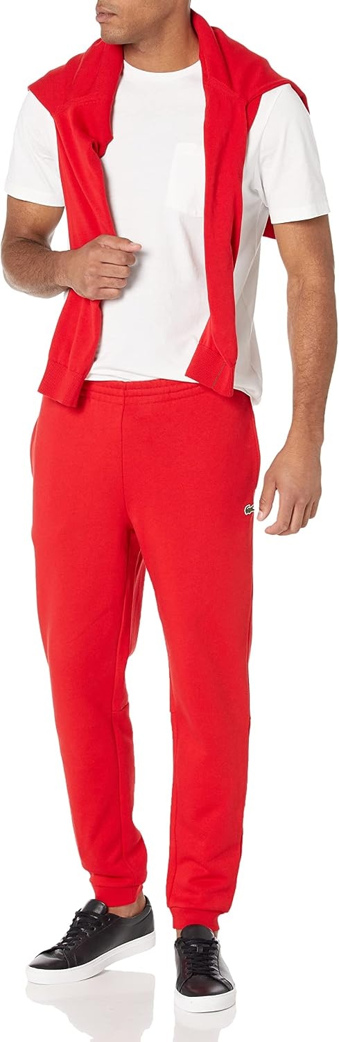 image:imageLacoste Mens Tapered Leg SweatpantsRed