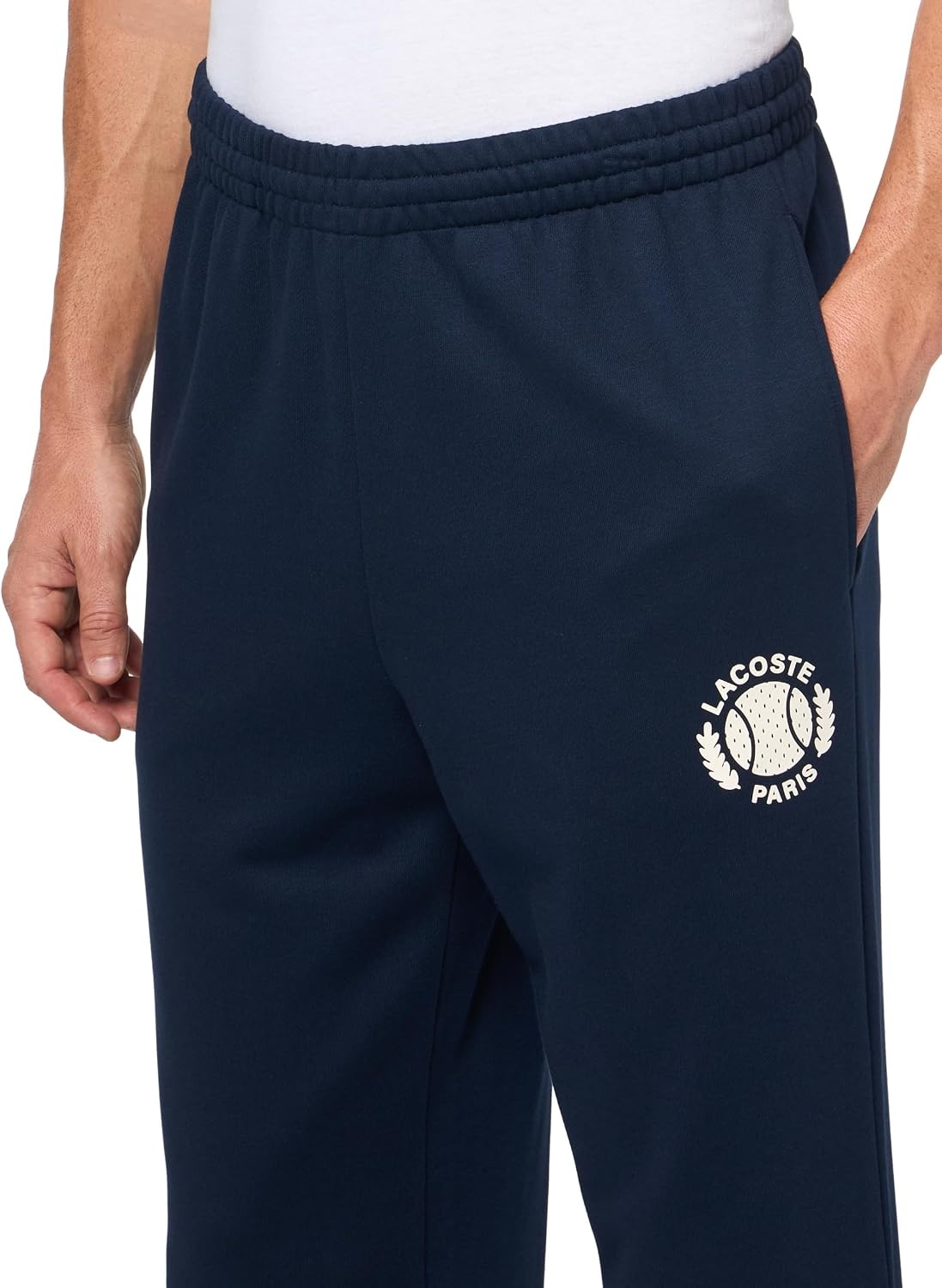 image:imageLacoste Mens Tennis Print SweatpantsNavy Blue