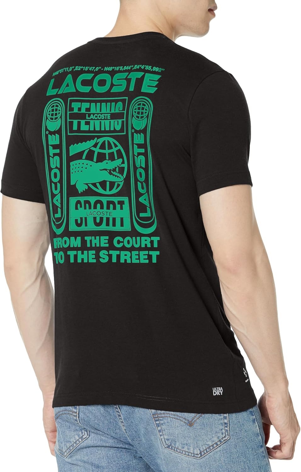 image:imageLacoste Mens Tennis X Daniil Medvedev Regular Fit TShirtBlack