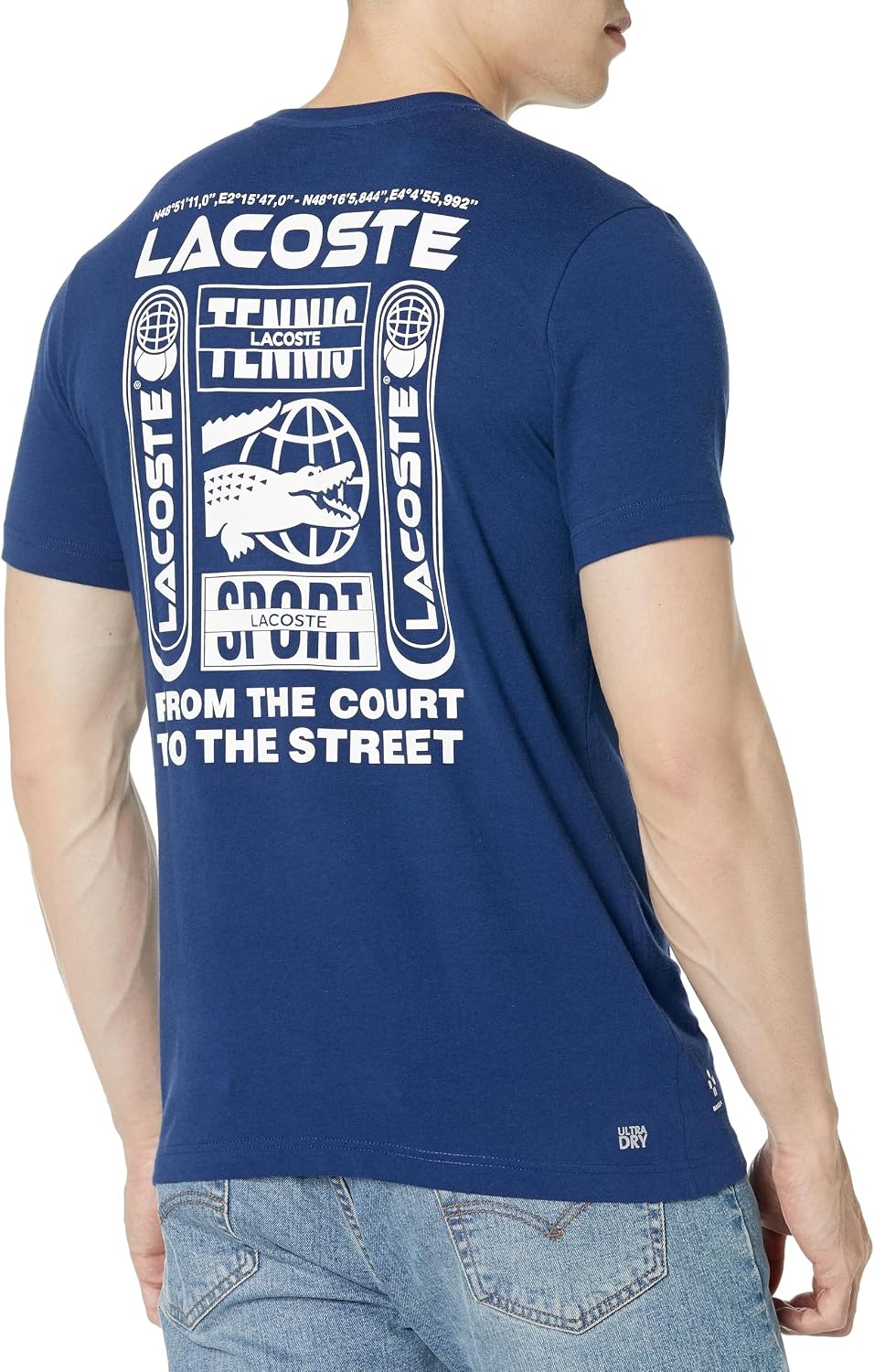 image:imageLacoste Mens Tennis X Daniil Medvedev Regular Fit TShirtMethylene