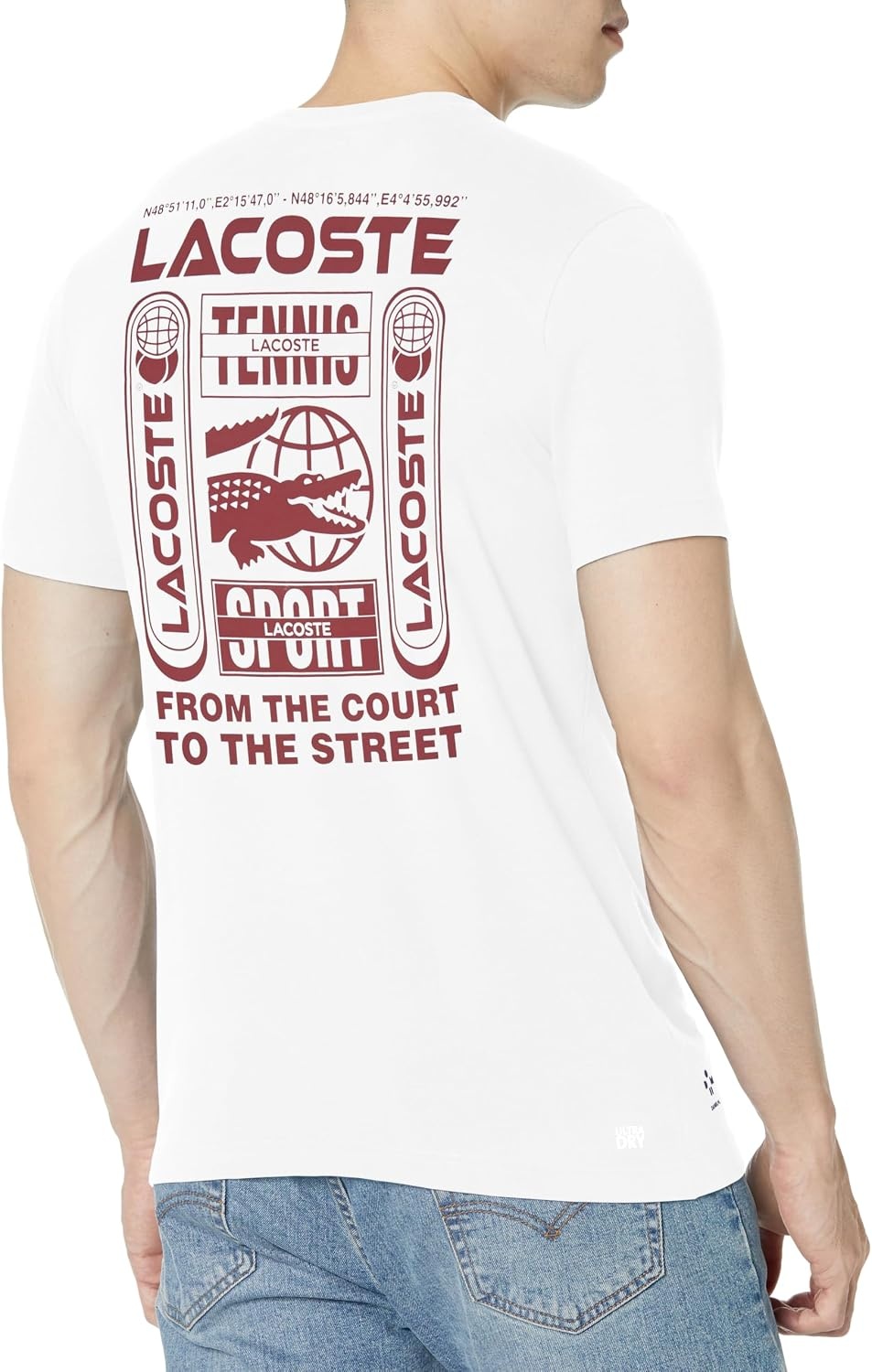 image:imageLacoste Mens Tennis X Daniil Medvedev Regular Fit TShirtWhite