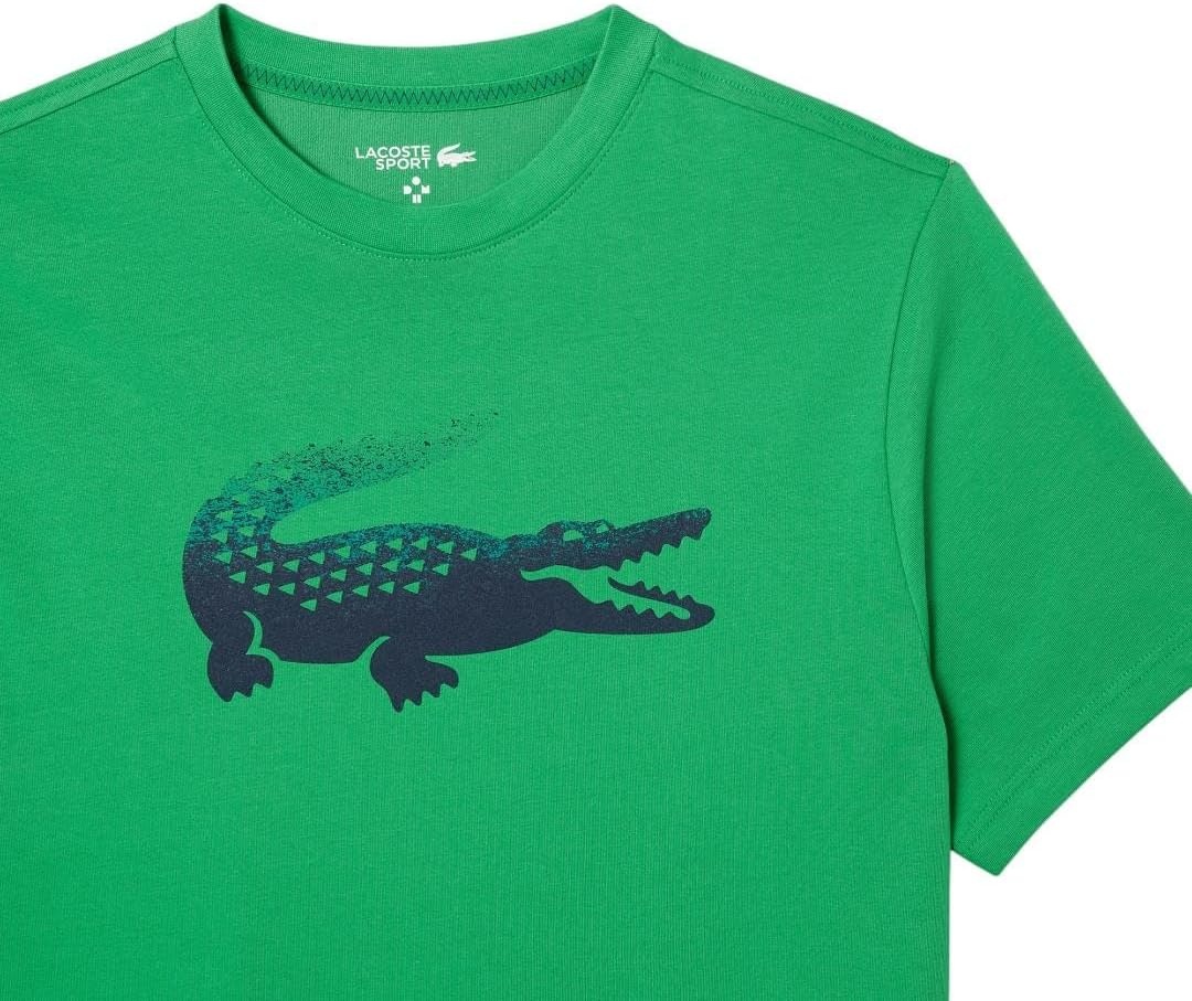 image:imageLacoste Mens Tennis X Daniil Medvedev TShirtBright Green