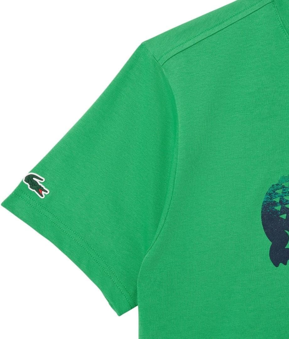 image:imageLacoste Mens Tennis X Daniil Medvedev TShirtBright Green