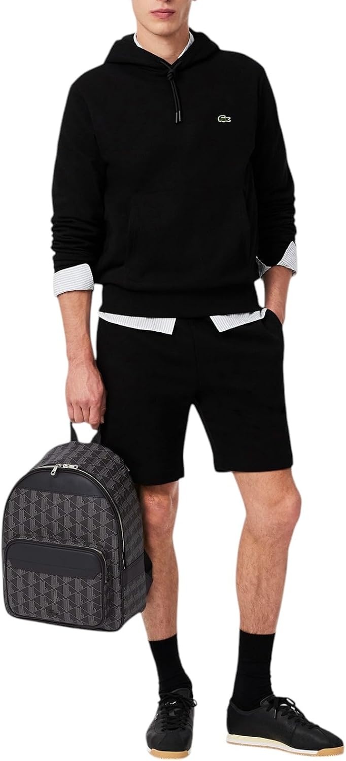 image:imageLacoste Mens The Blend Monogram Backpack Monogram Brown One SizeBlack