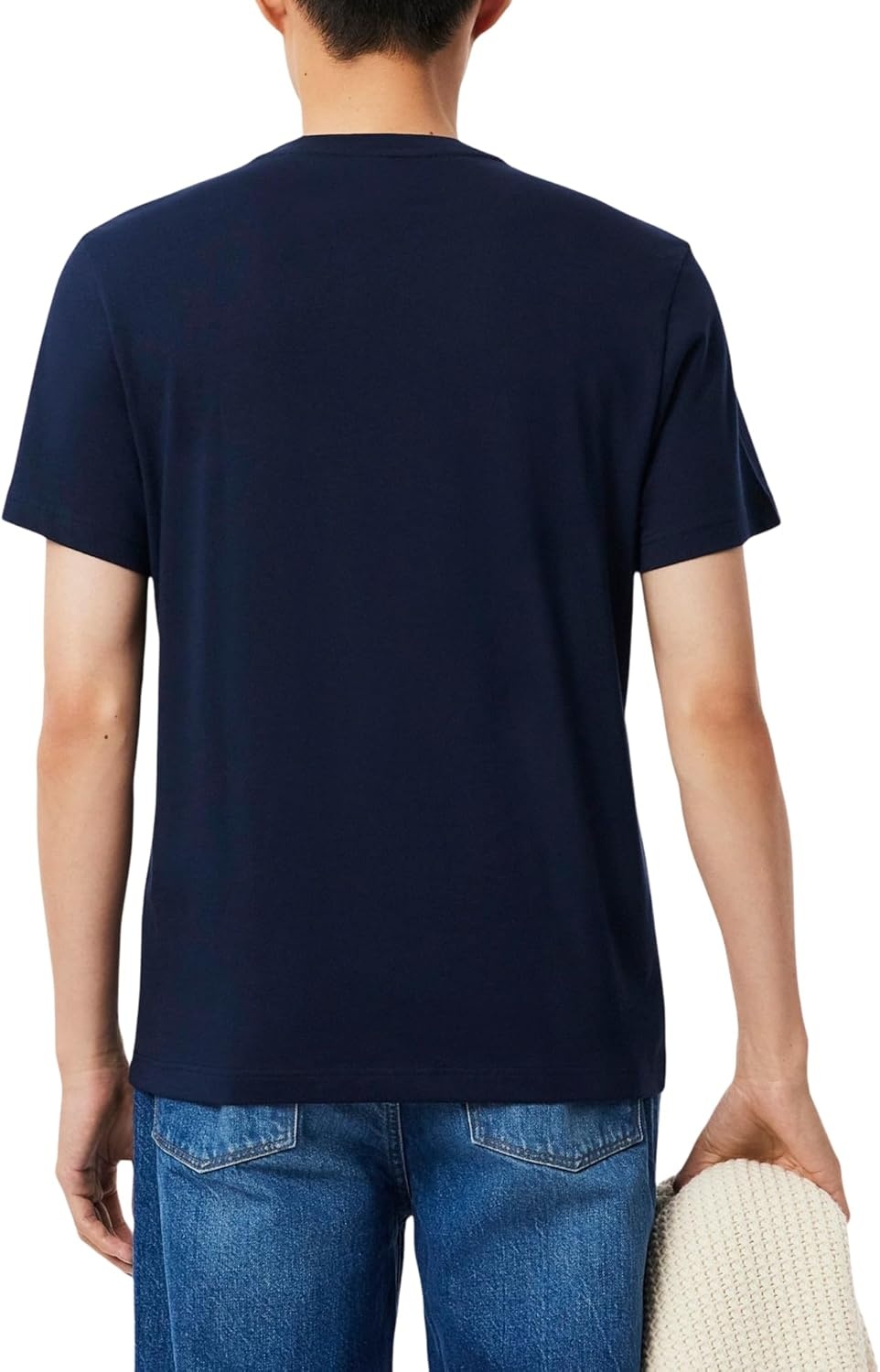 image:imageLacoste Mens Trim Cotton Jersey TShirtNavy Blue
