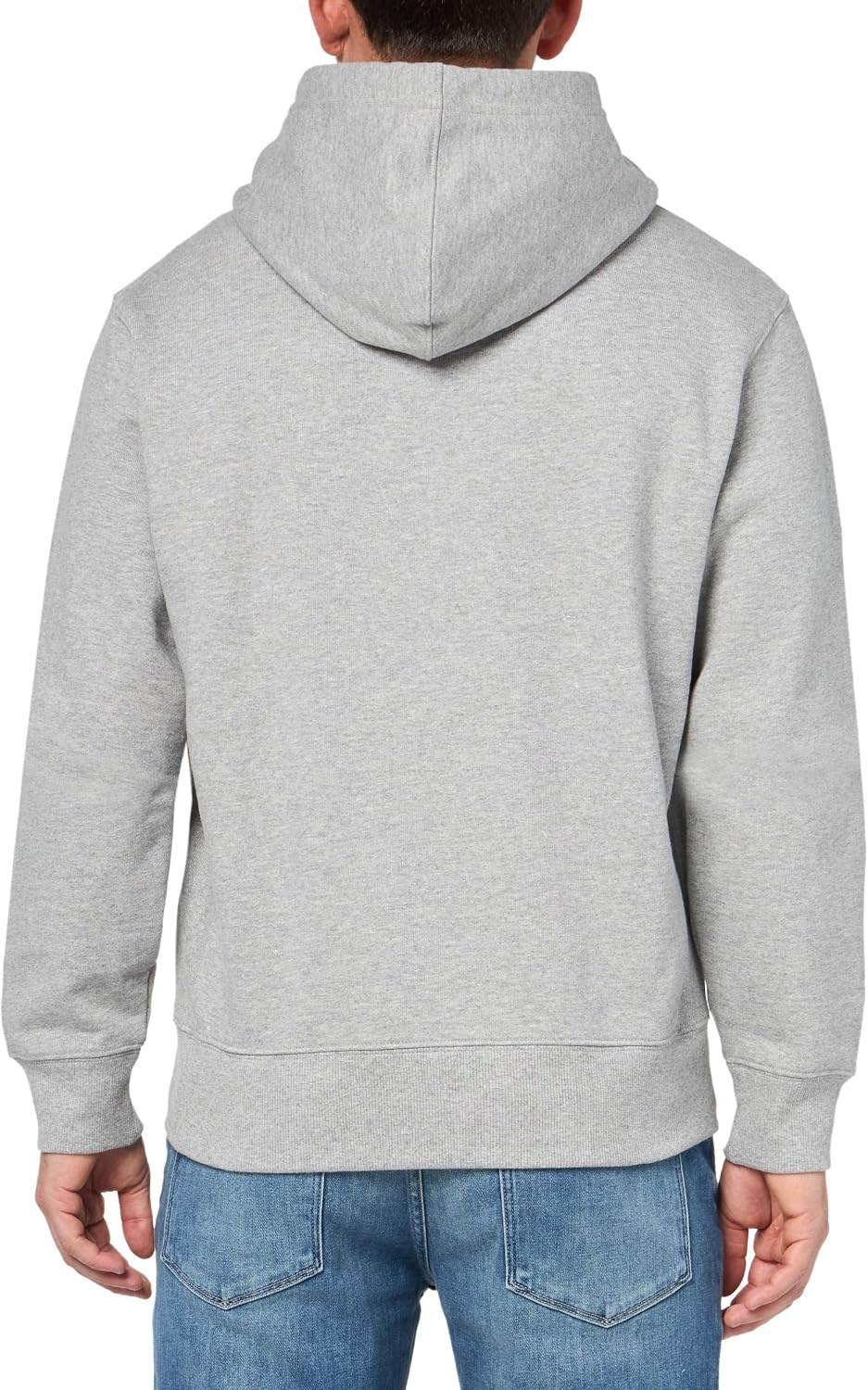 image:imageLacoste Mens Unisex Hooded Organic Cotton SweatshirtHeather Wall Chine