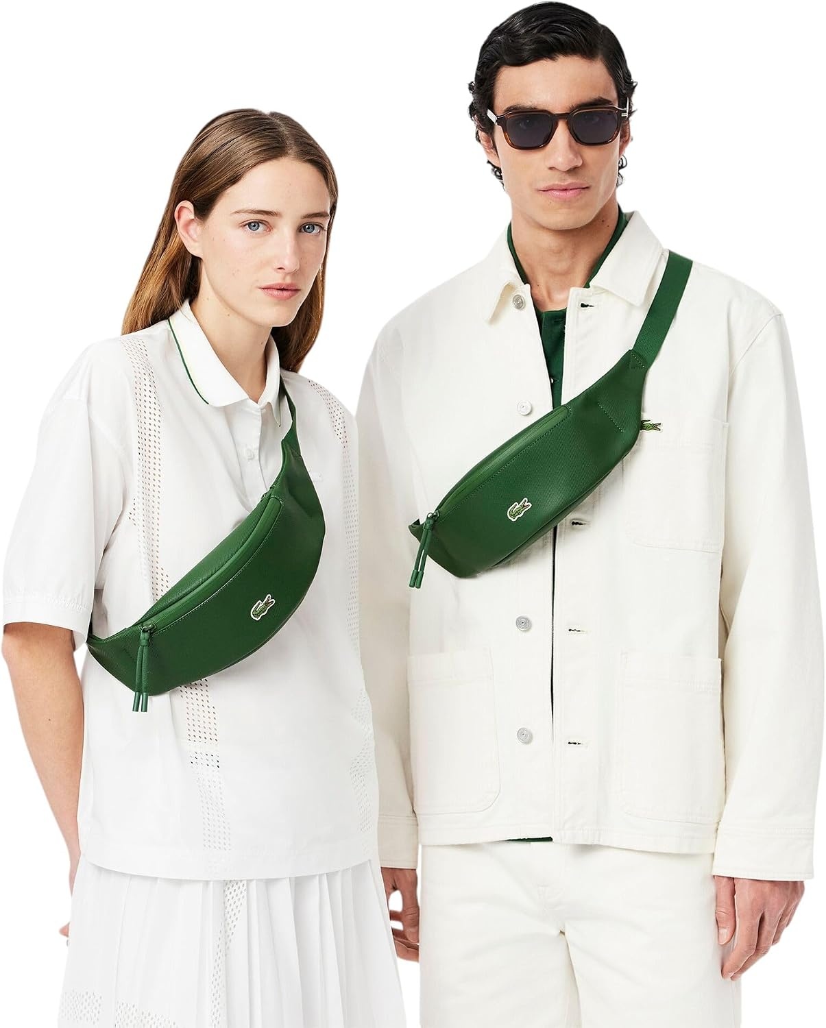 image:imageLacoste Mens Unisex LCST Zippered Belt BagGreen