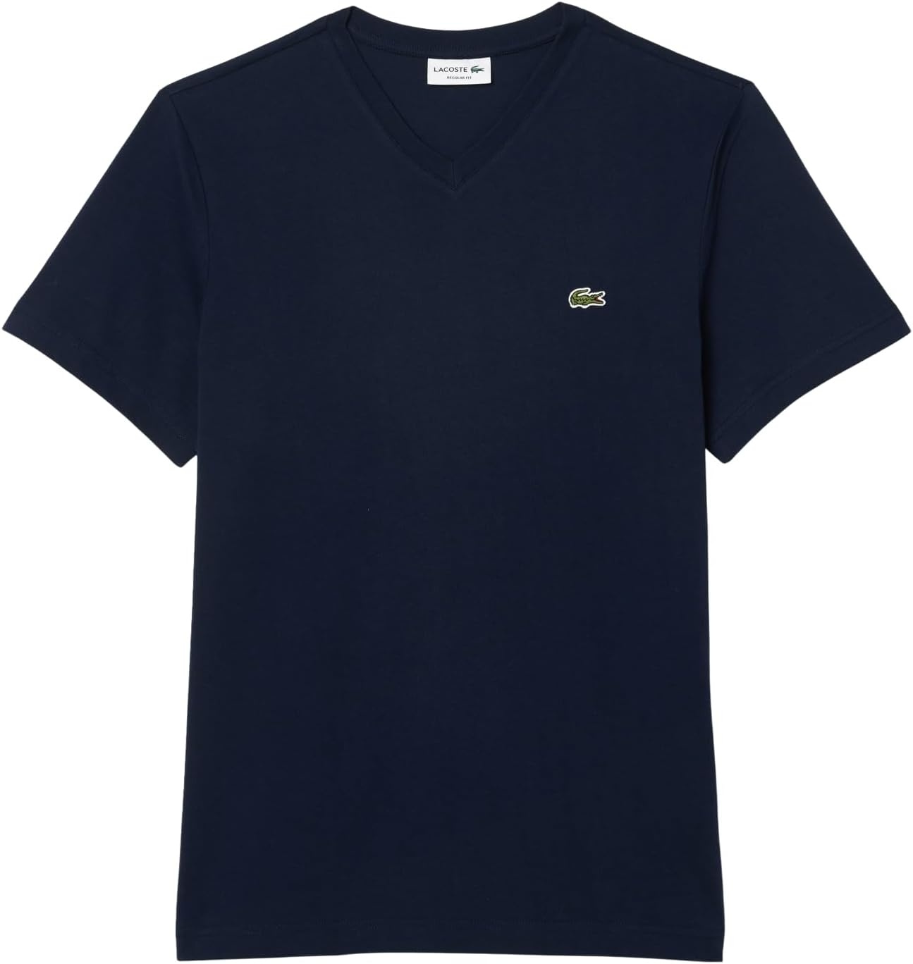 image:imageLacoste Mens V Neck Cotton TShirtNavy Blue