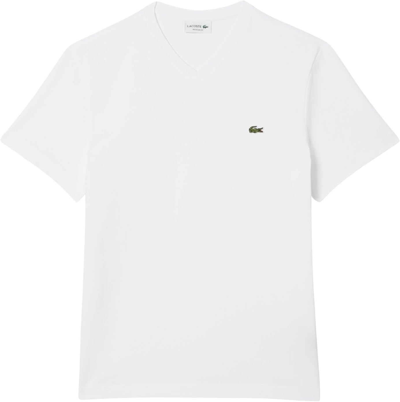 image:imageLacoste Mens V Neck Cotton TShirtWhite