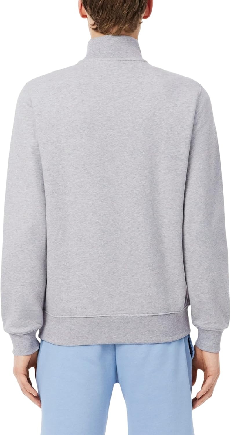 image:imageLacoste Mens Zip Up SweatshirtSilver Chine