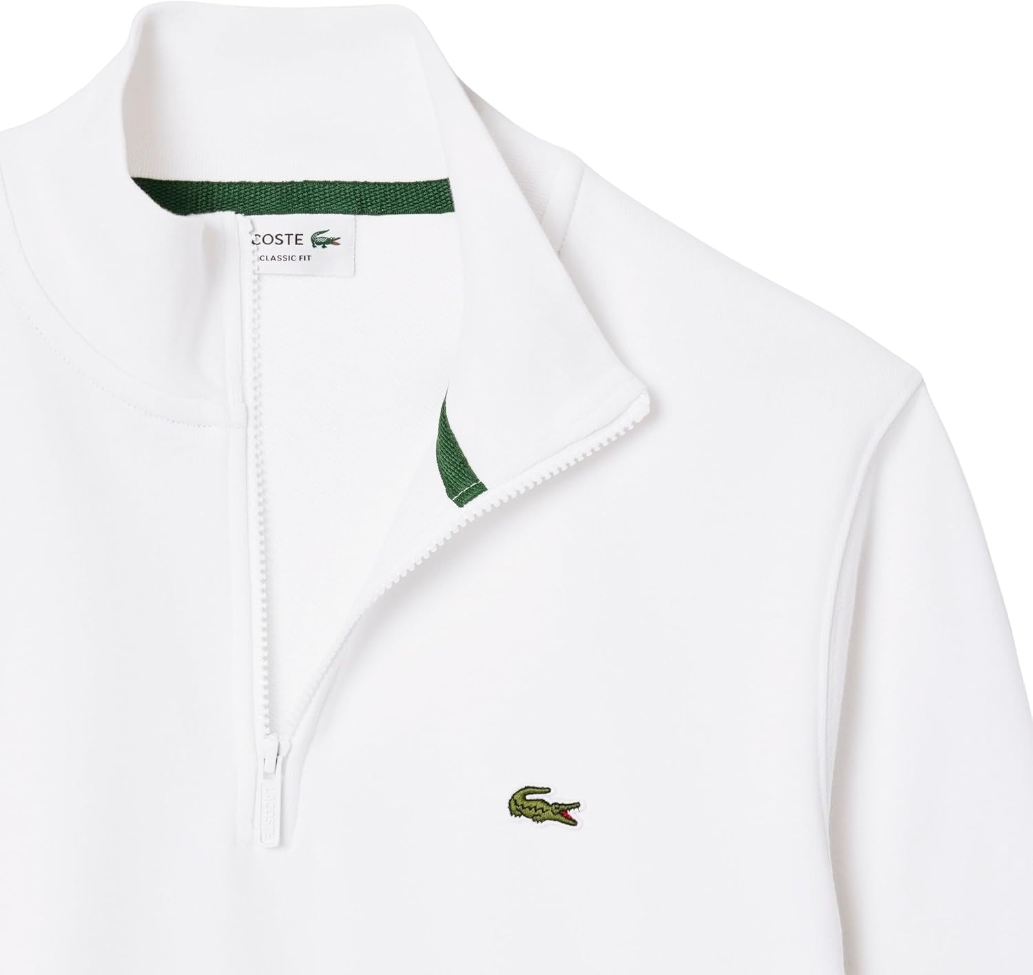 image:imageLacoste Mens Zip Up SweatshirtWhite