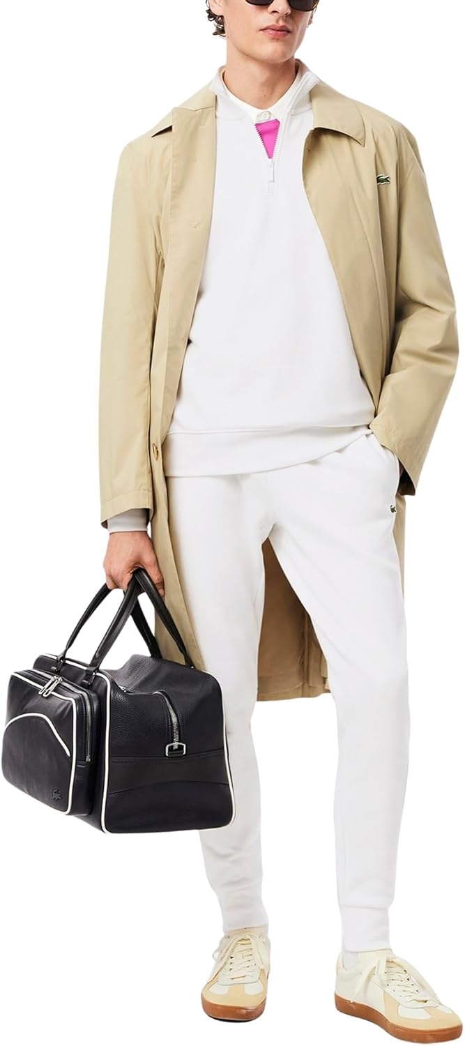image:imageLacoste Mens Zip Up SweatshirtWhite