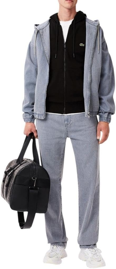 image:imageLacoste Mens ZipUp Fleece HoodieBlack