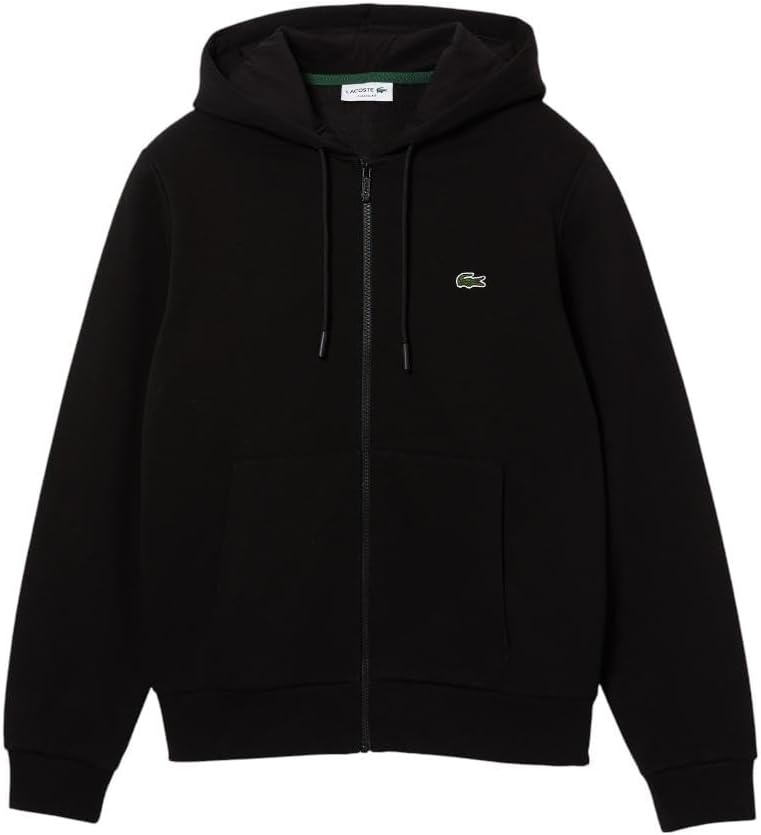 image:imageLacoste Mens ZipUp Fleece HoodieBlack