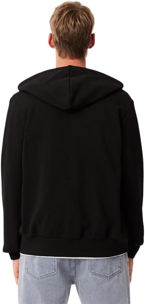 image:imageLacoste Mens ZipUp Fleece HoodieBlack