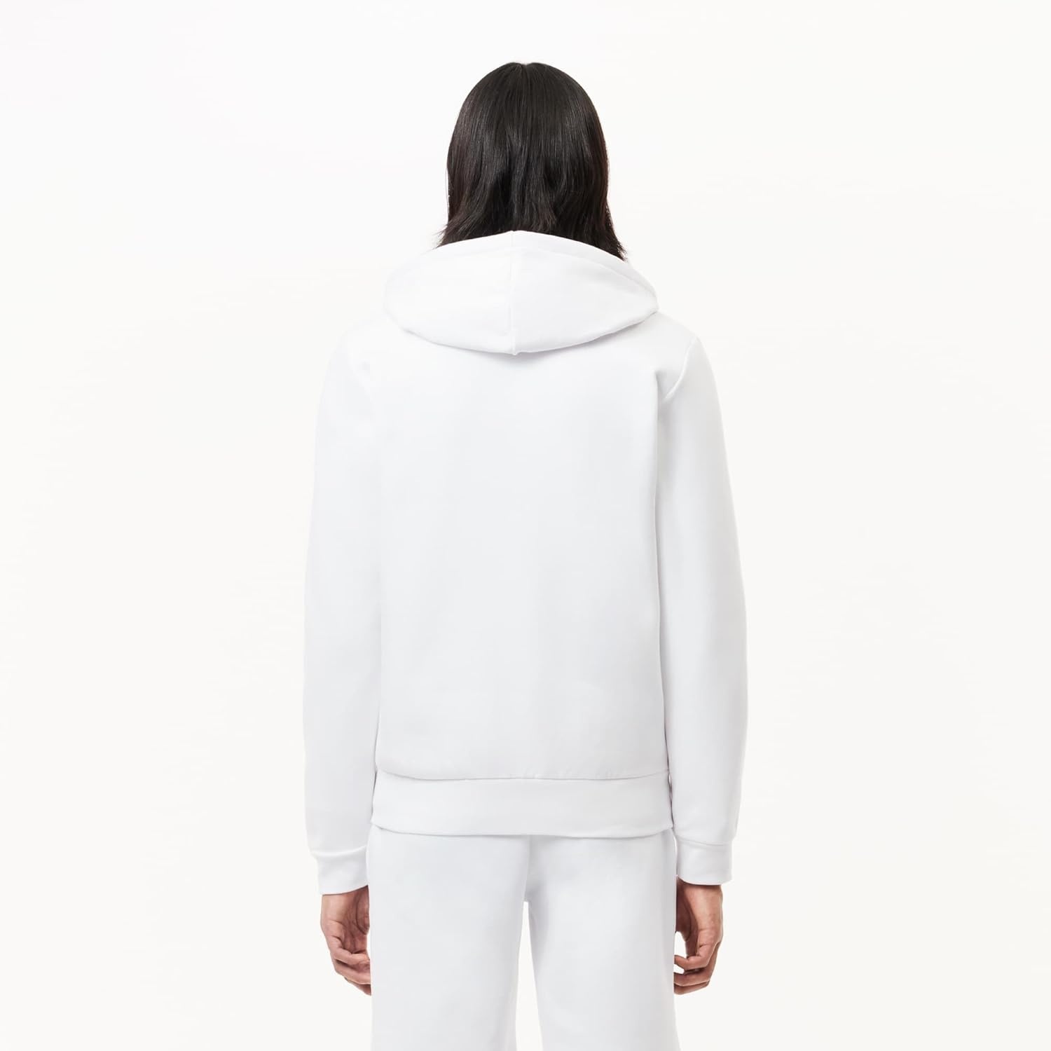 image:imageLacoste Mens ZipUp Fleece HoodieBlanc