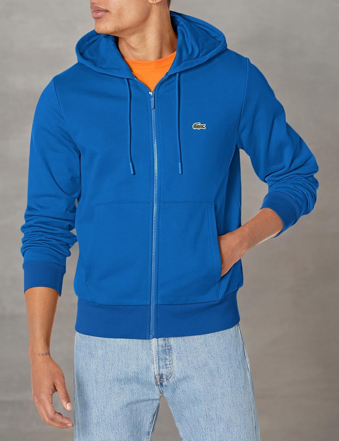 image:imageLacoste Mens ZipUp Fleece HoodieKingdom