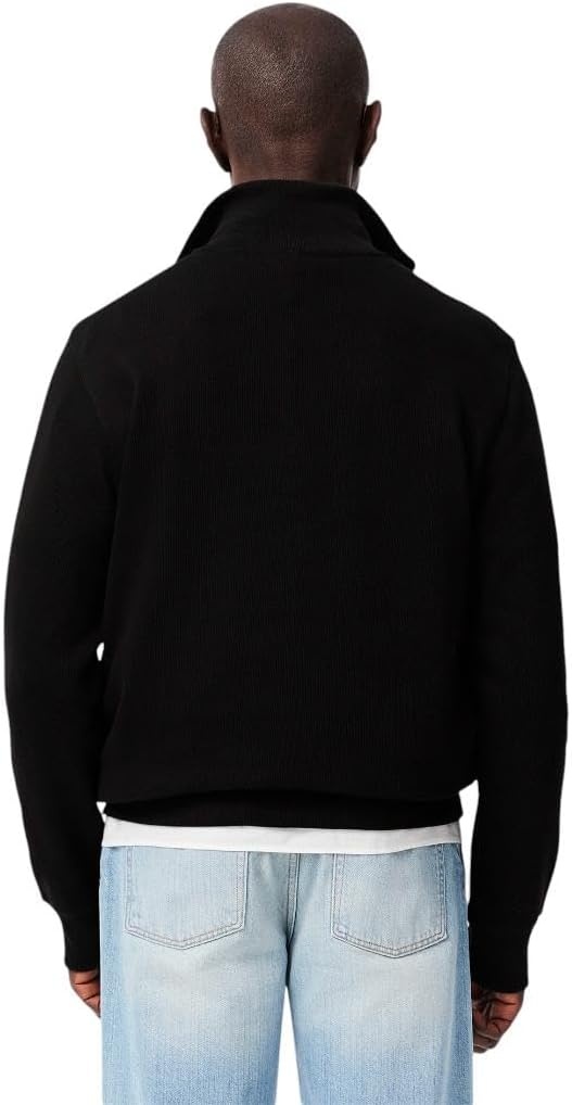 image:imageLacoste Mens ZipUp High Neck Interlock SweatshirtBlack