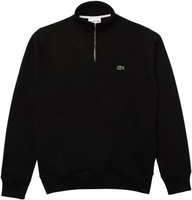 image:imageLacoste Mens ZipUp High Neck Interlock SweatshirtBlack