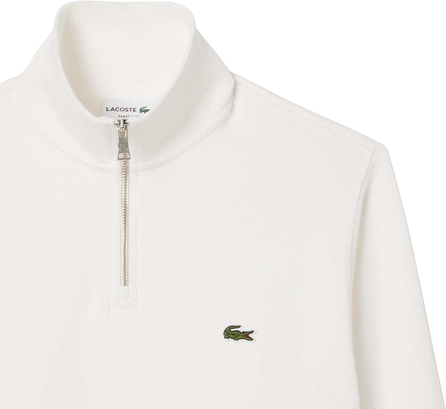 image:imageLacoste Mens ZipUp High Neck Interlock SweatshirtFlour