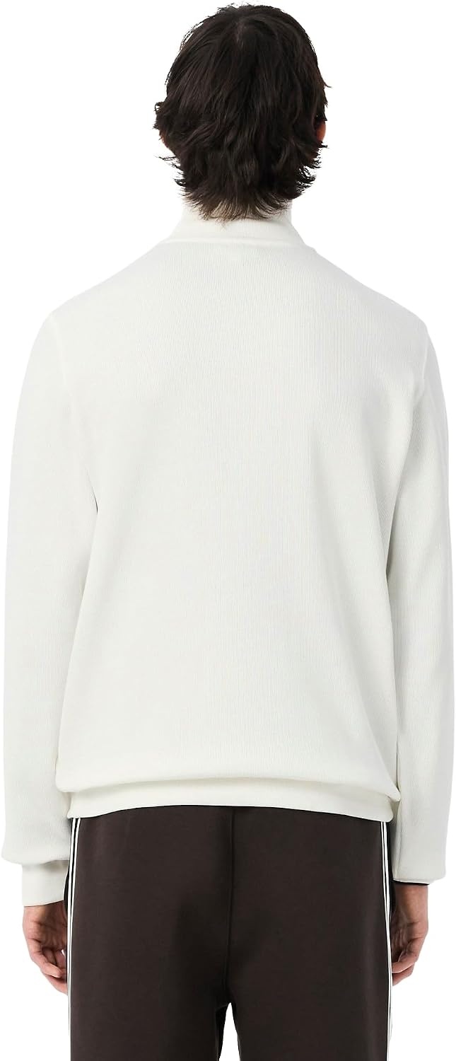 image:imageLacoste Mens ZipUp High Neck Interlock SweatshirtFlour