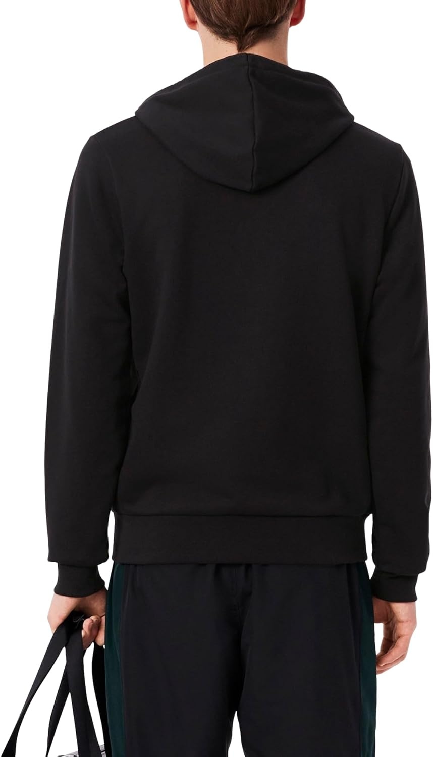 image:imageLacoste Mens Zipped Colorblock HoodieBlackLaplandSinople