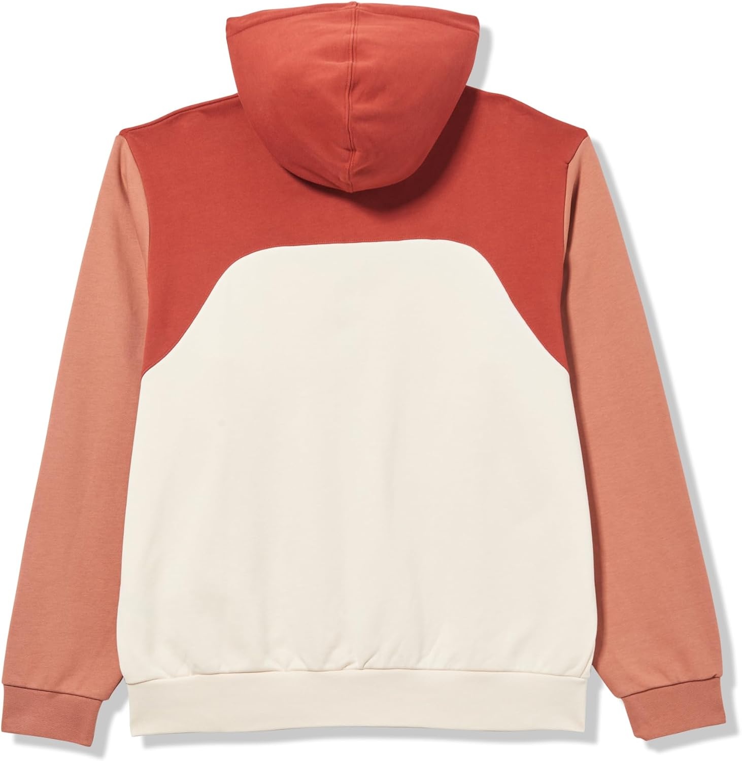 image:imageLacoste Mens Zipped Colorblock HoodieOff White Maroon Clay