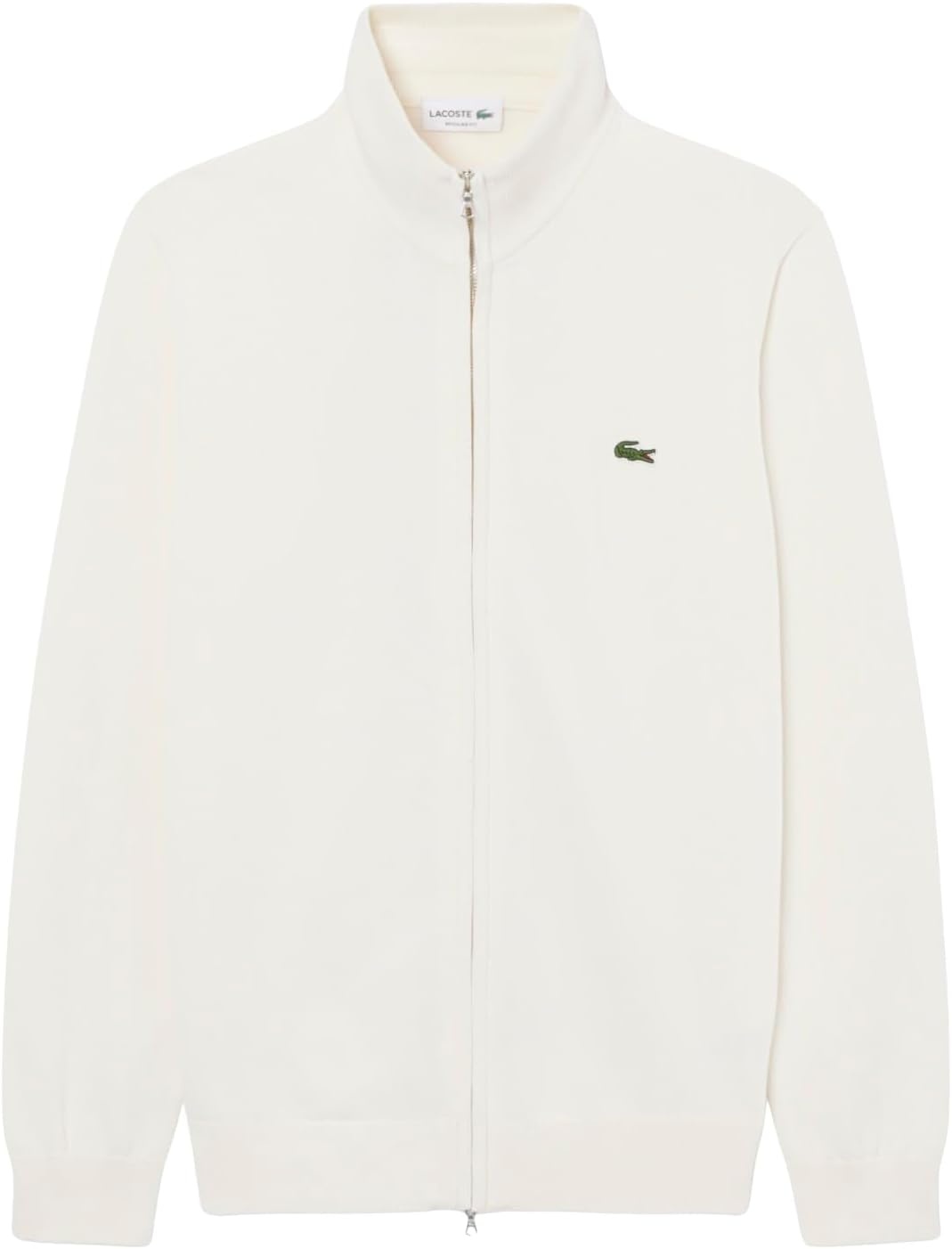 image:imageLacoste Mens Zipped High Neck Cotton SweaterFlour