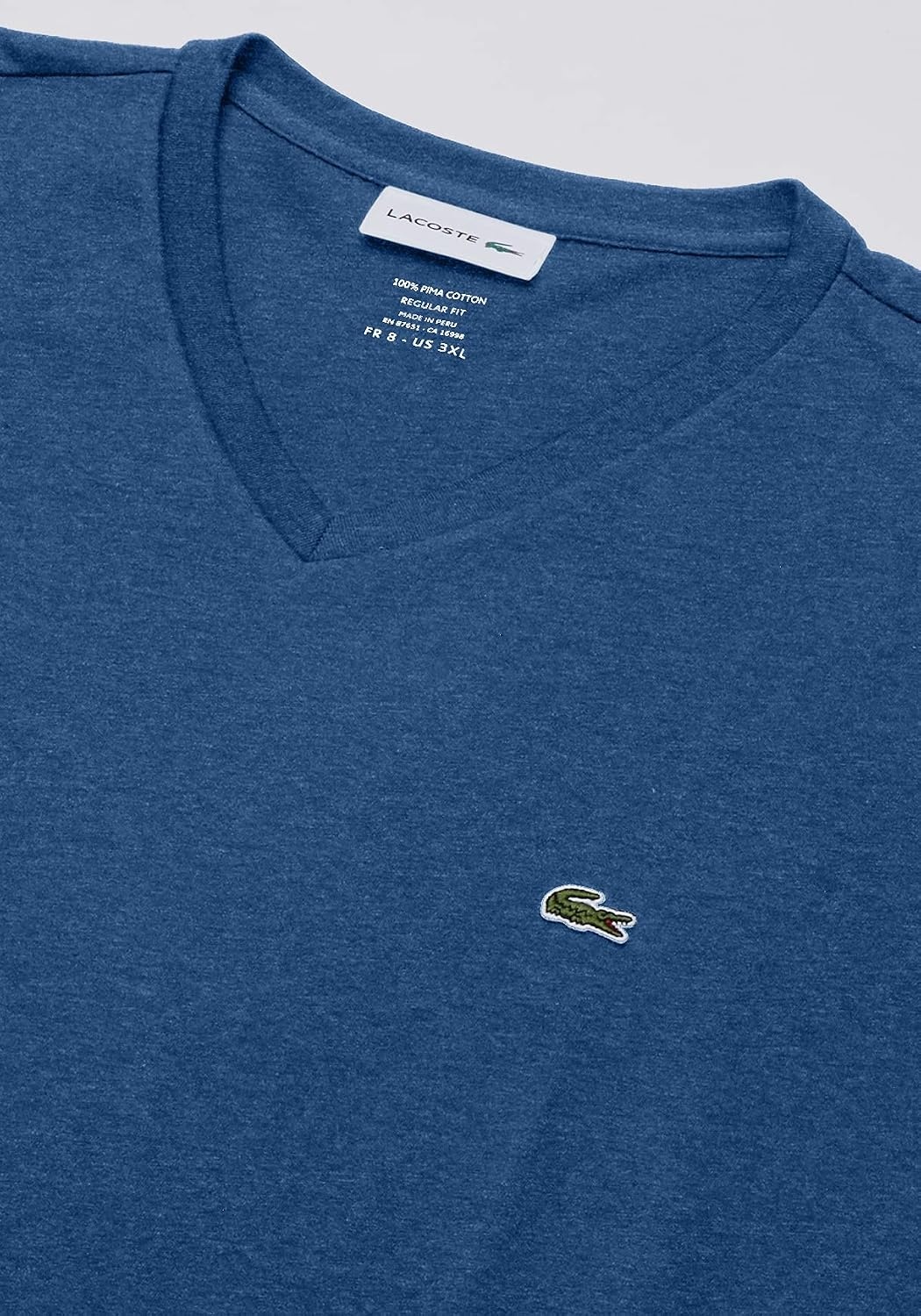 image:imageLacoste Monochrome Cotton Pima Jersey Crew Neck TShirtAlby Heathered
