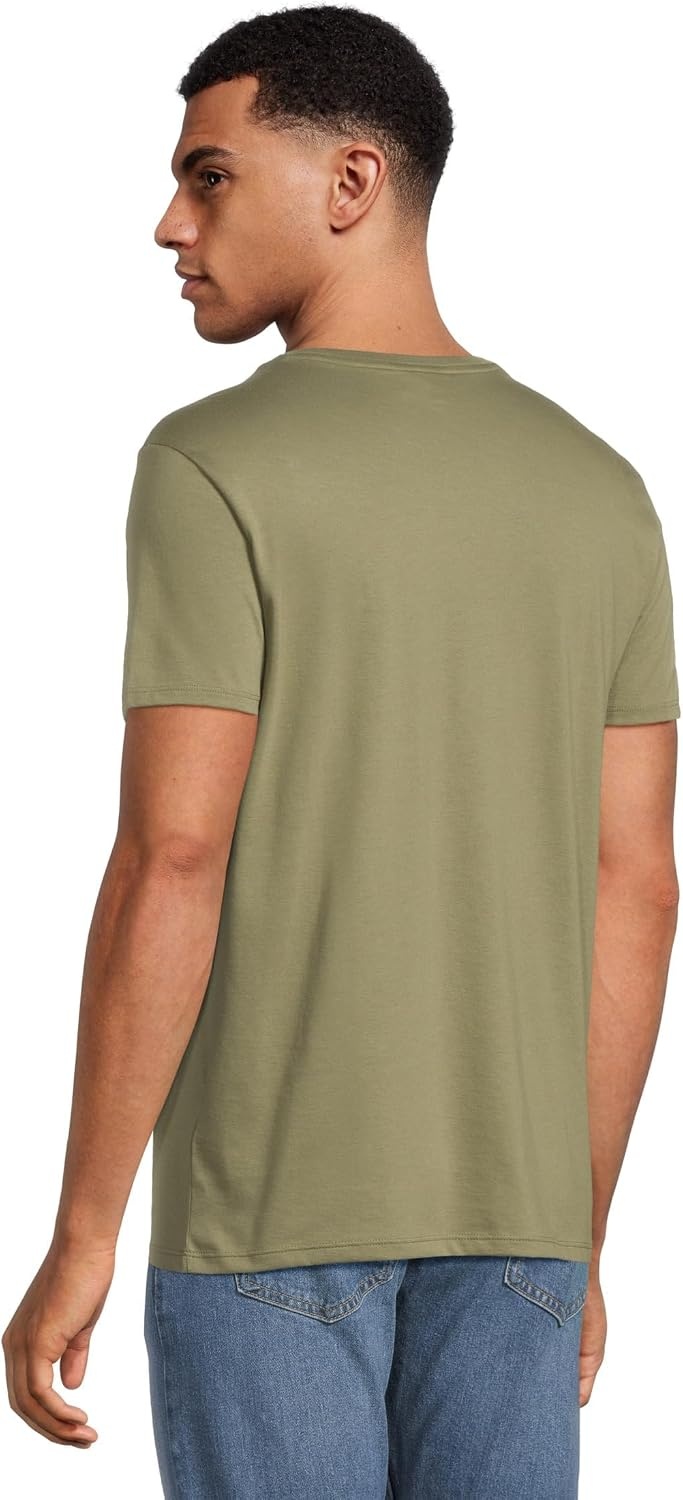 image:imageLacoste Monochrome Cotton Pima Jersey Crew Neck TShirtKhaki