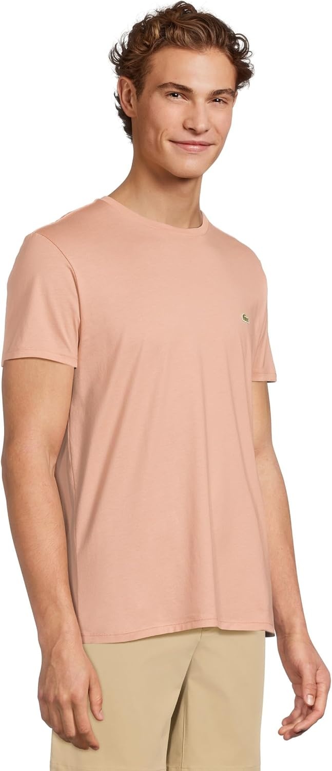 image:imageLacoste Monochrome Cotton Pima Jersey Crew Neck TShirtLatte