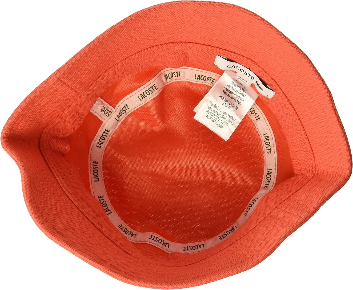 image:imageLacoste Piqu Bucket HatOrange
