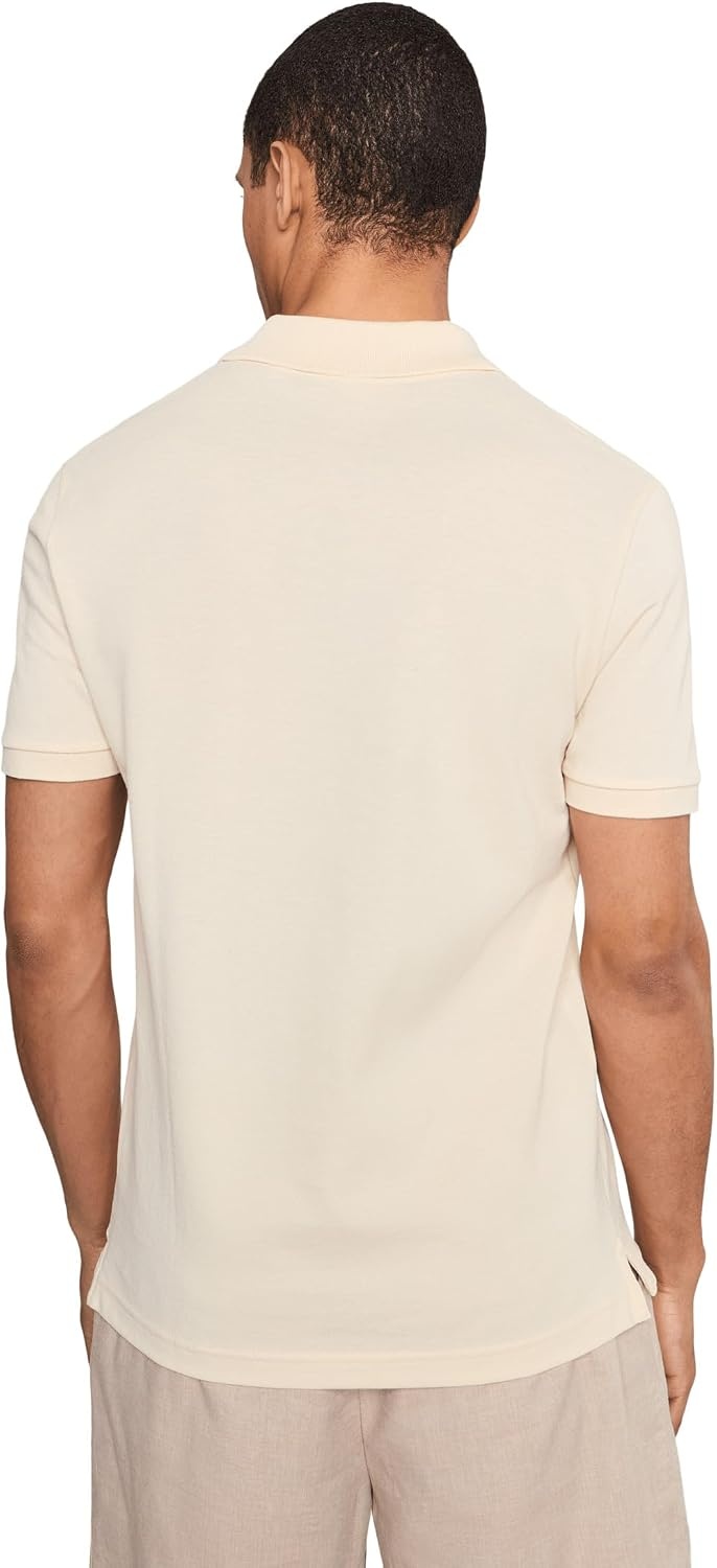 image:imageLacoste Short Sleeve Classic Fit Chine Pique Polo Shirt L1264 ShirtBeige