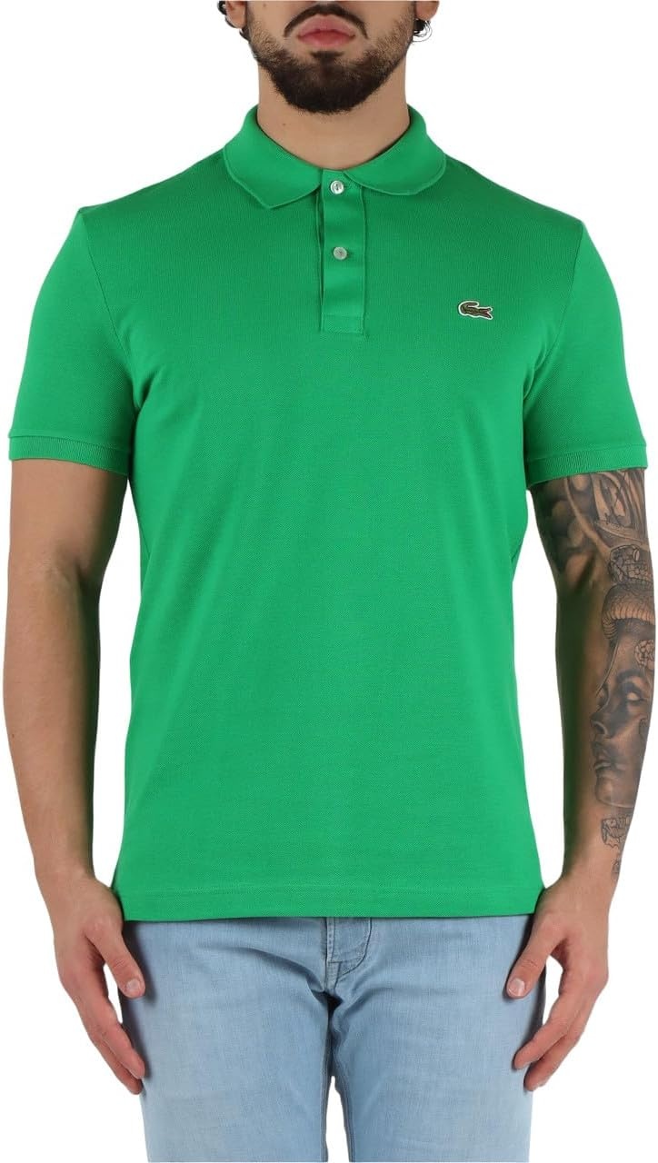 image:imageLacoste Short Sleeve Classic Fit Chine Pique Polo Shirt L1264 ShirtCalathea
