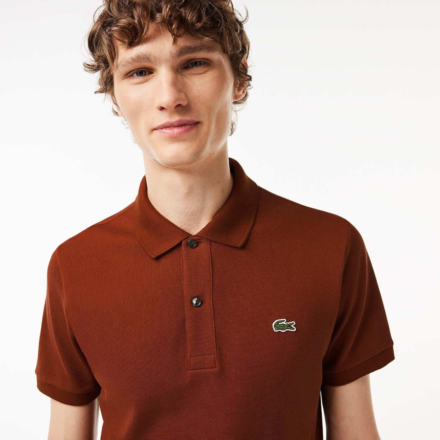 image:imageLacoste Short Sleeve Classic Fit Chine Pique Polo Shirt L1264 ShirtMyrrh