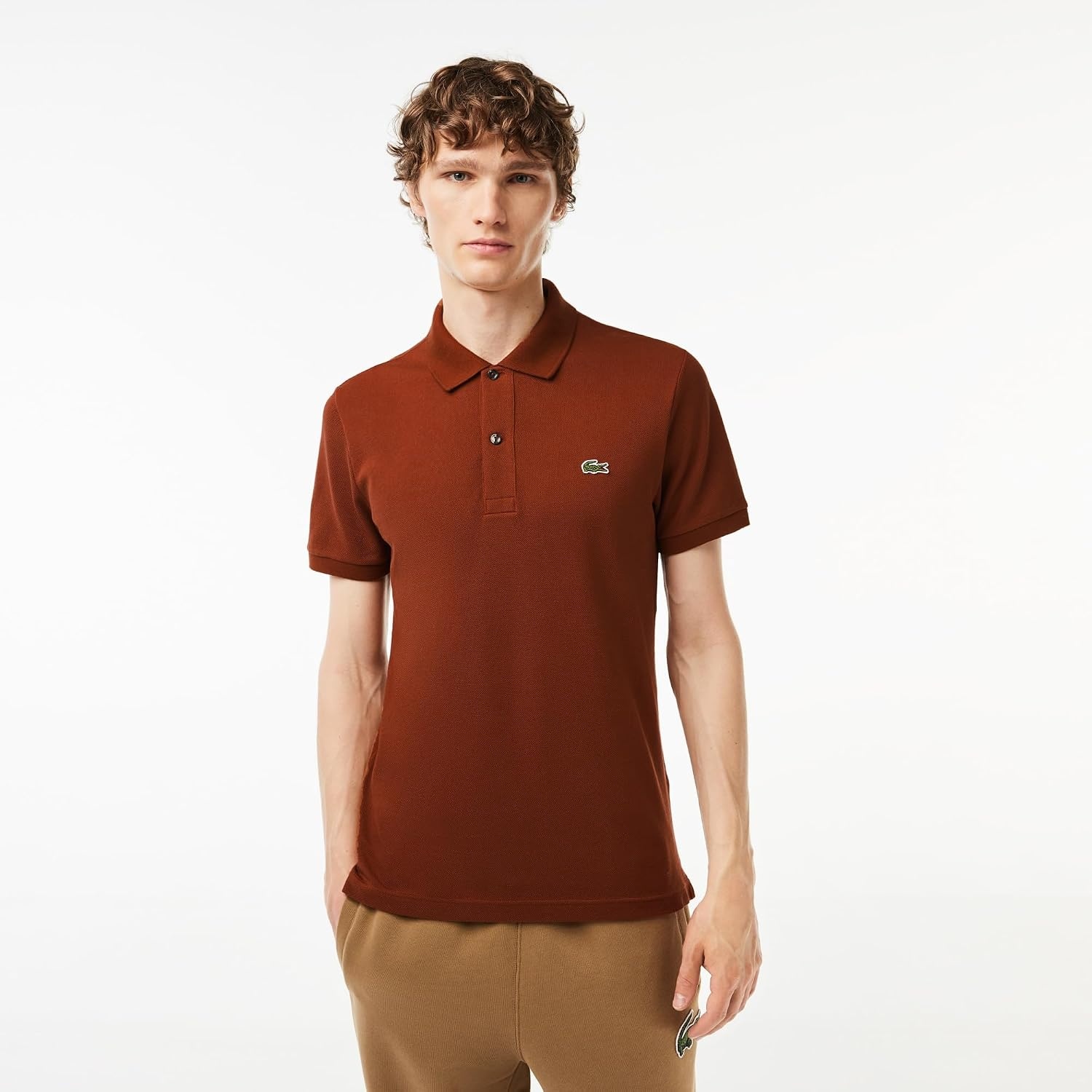 image:imageLacoste Short Sleeve Classic Fit Chine Pique Polo Shirt L1264 ShirtMyrrh