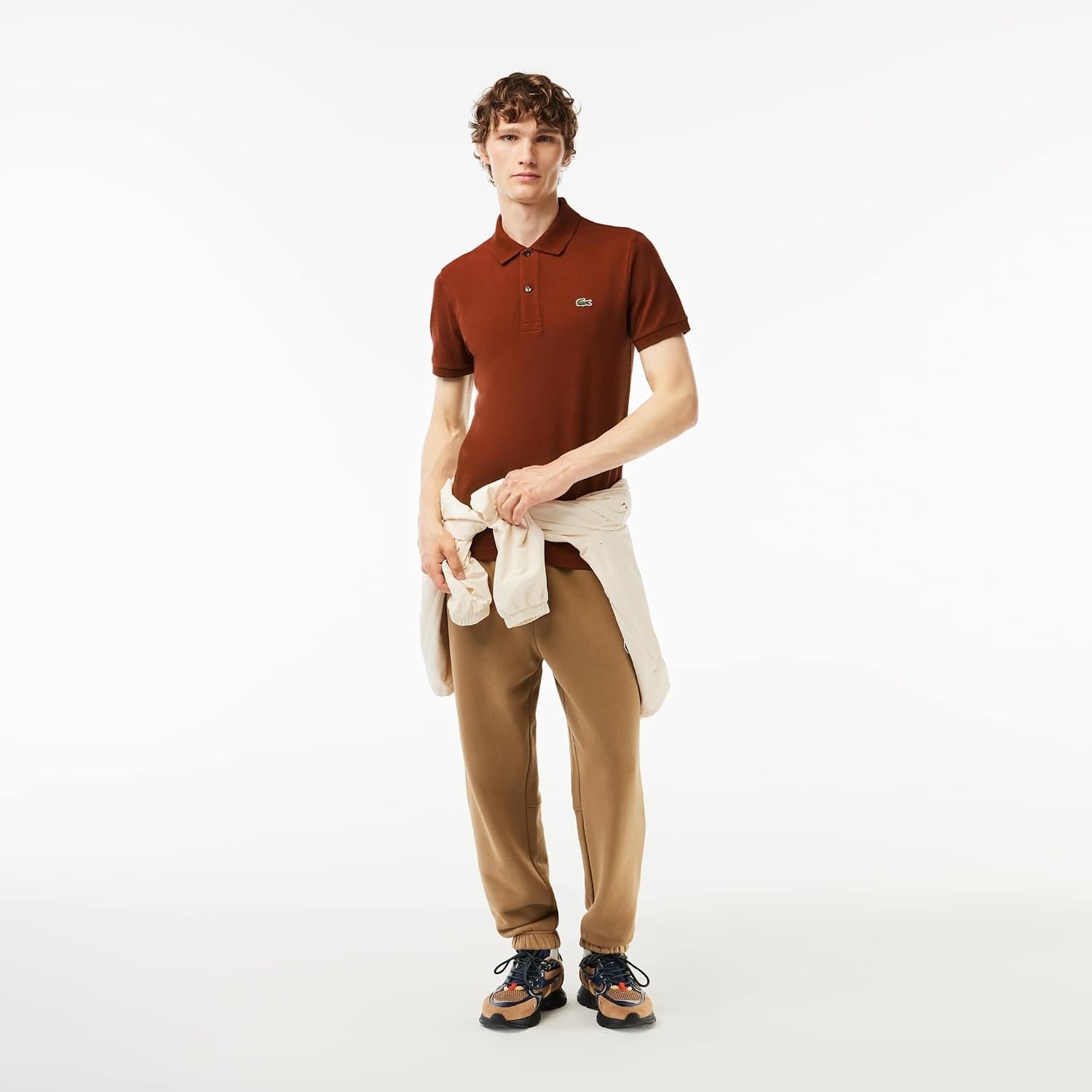 image:imageLacoste Short Sleeve Classic Fit Chine Pique Polo Shirt L1264 ShirtMyrrh