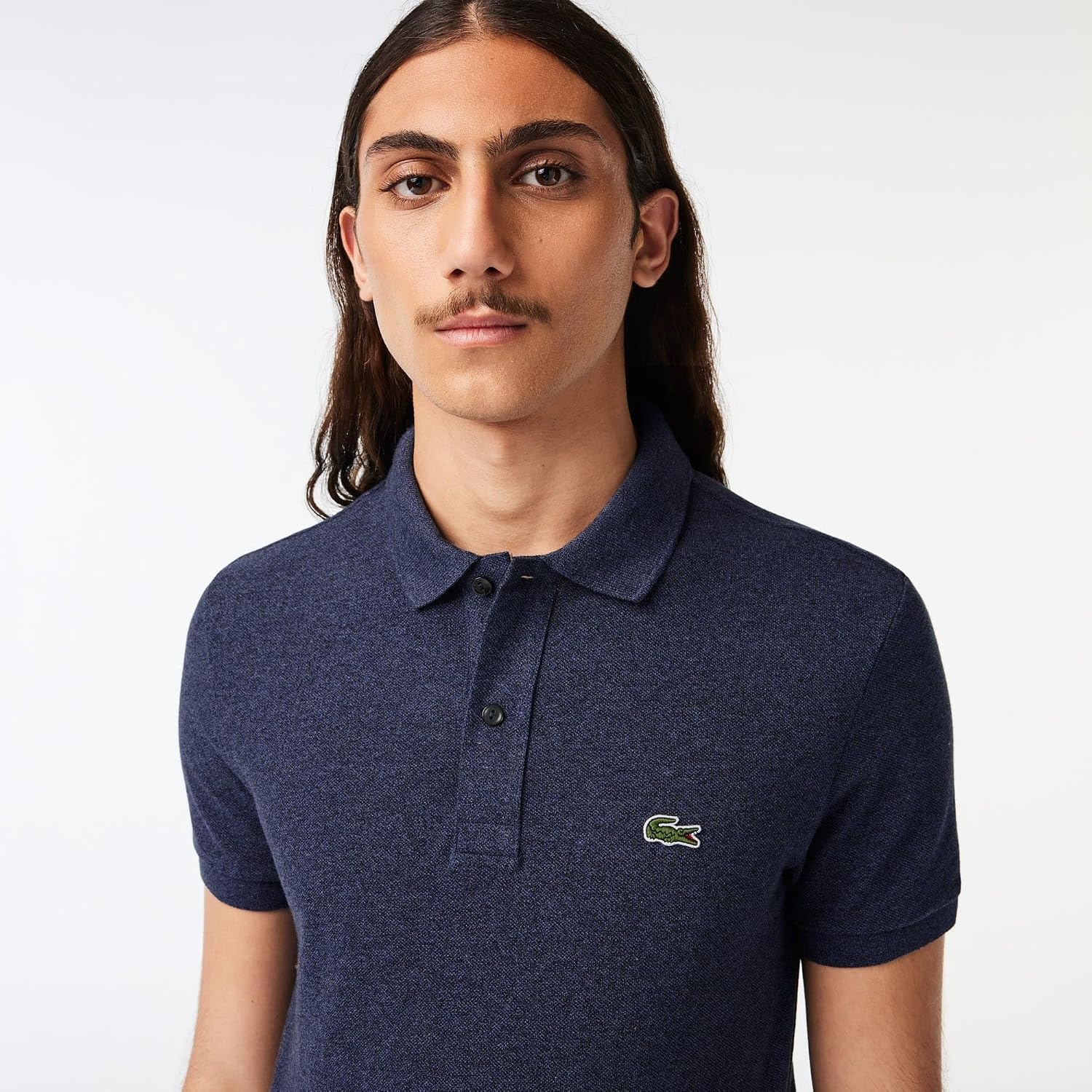 image:imageLacoste Short Sleeve Classic Fit Chine Pique Polo Shirt L1264 ShirtNebula China