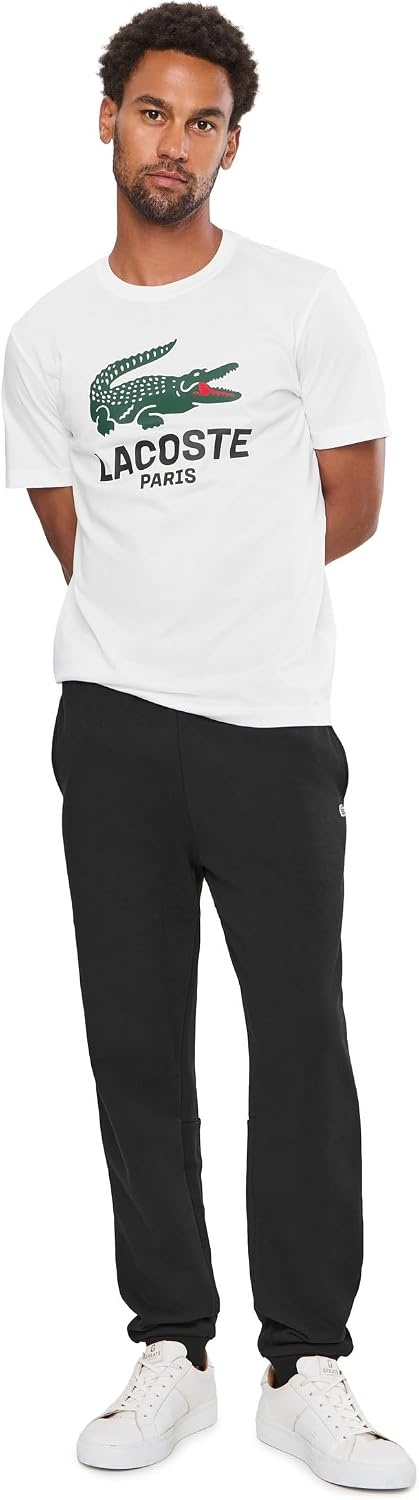 image:imageLacoste Tapered Leg SweatpantsBlack Green Croc