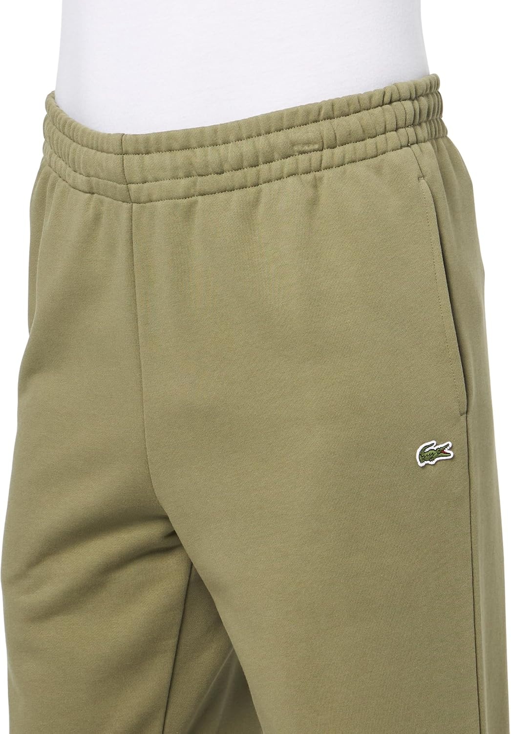image:imageLacoste Tapered Leg SweatpantsKhaki Green Croc