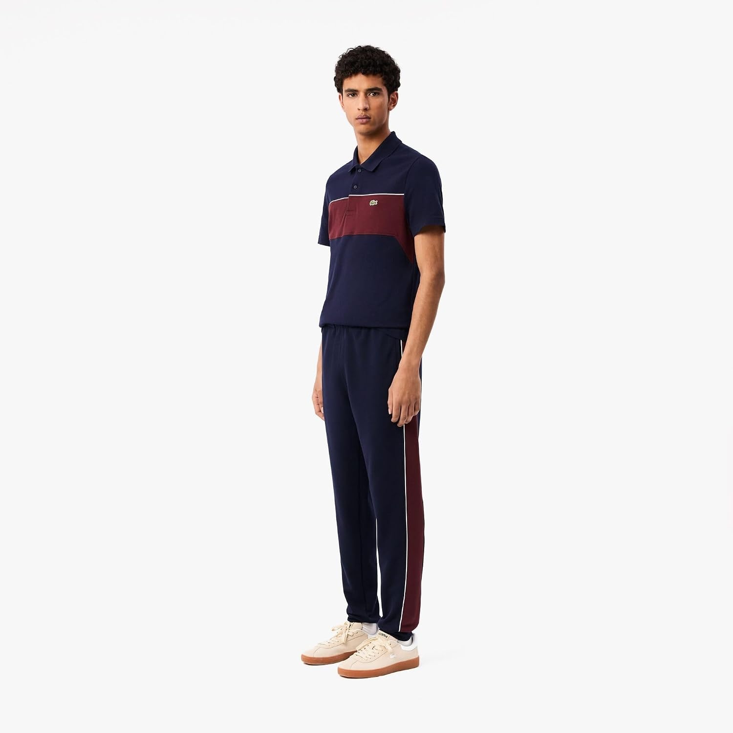 image:imageLacoste Tapered Leg SweatpantsNavy BlueExpresso