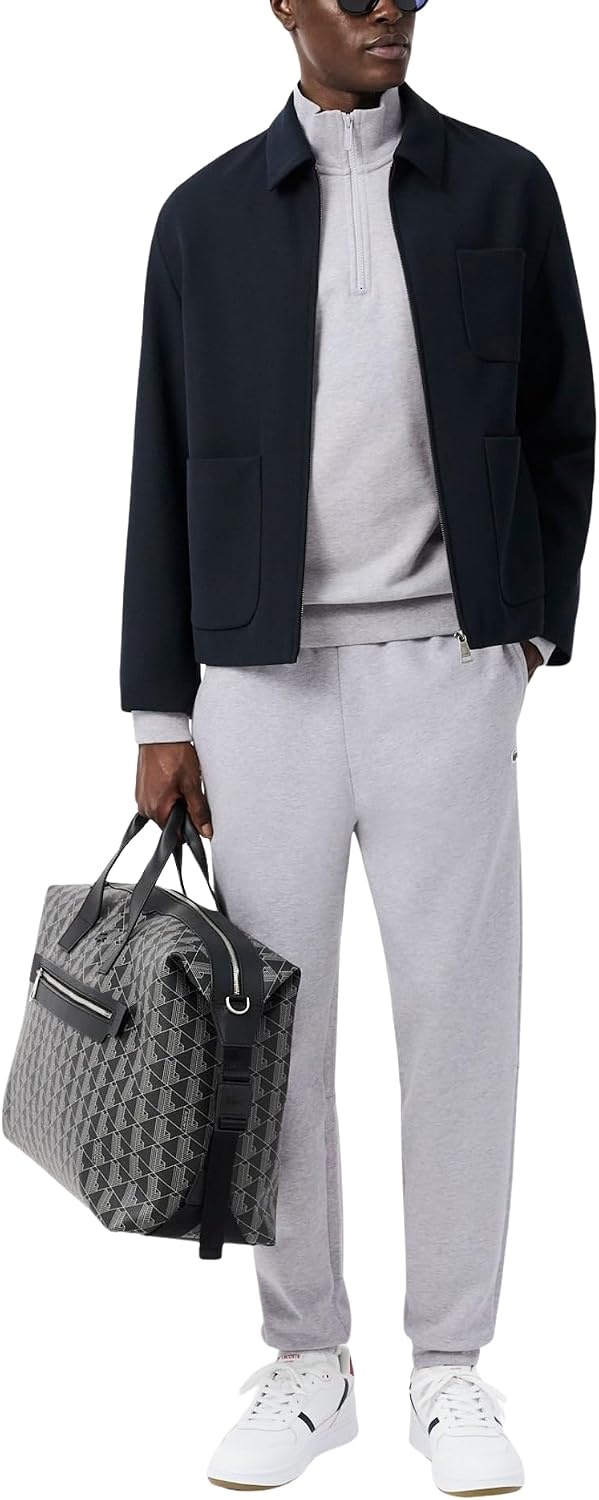 image:imageLacoste Tapered Leg SweatpantsSilver Chine