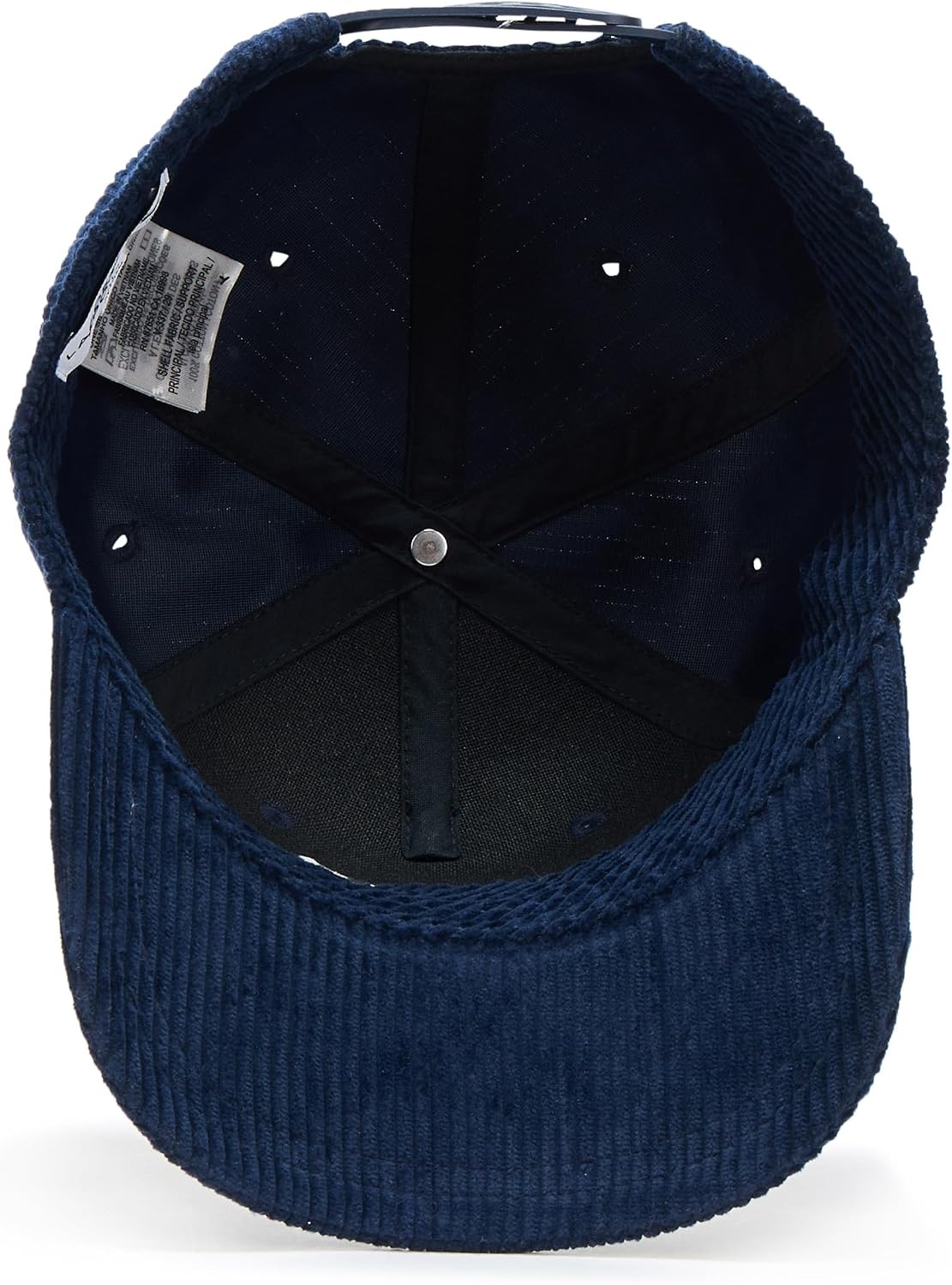 image:imageLacoste Unisex Adult Corduroy Fabric Baseball CapNavy Blue