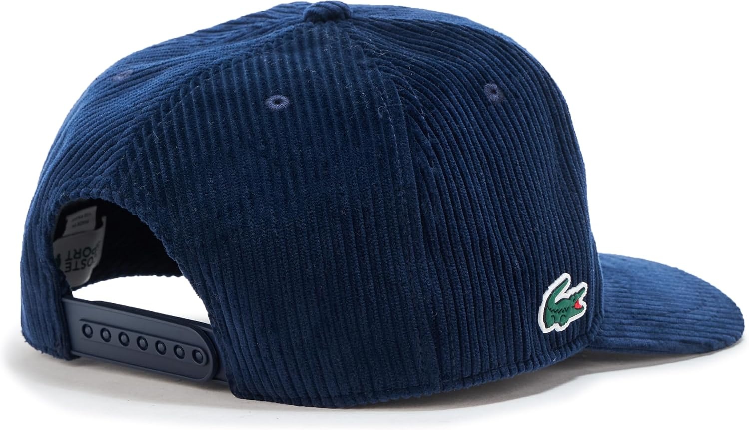 image:imageLacoste Unisex Adult Corduroy Fabric Baseball CapNavy Blue
