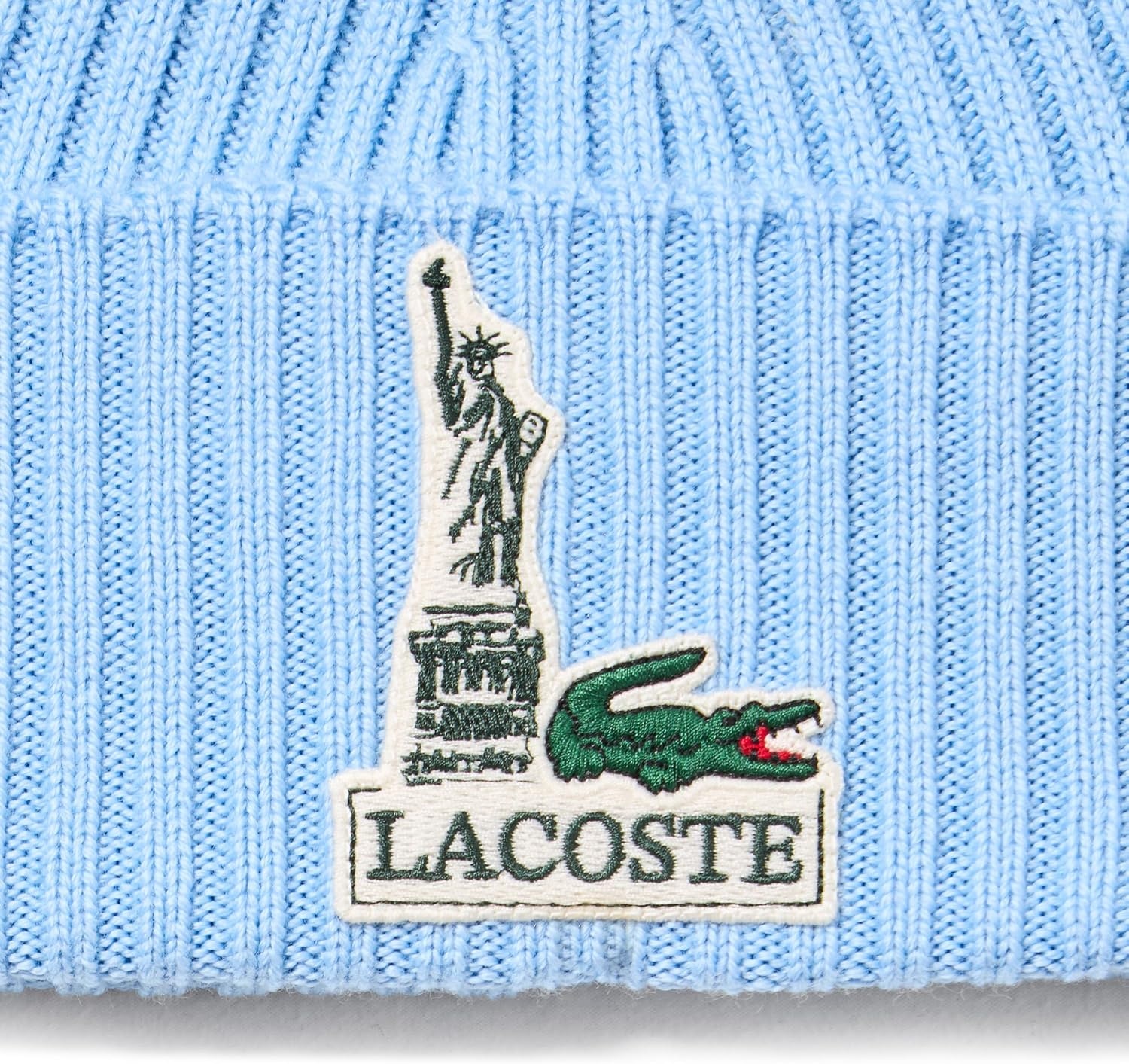 image:imageLacoste Unisex Adult New York Wool Badge BeanieBlue