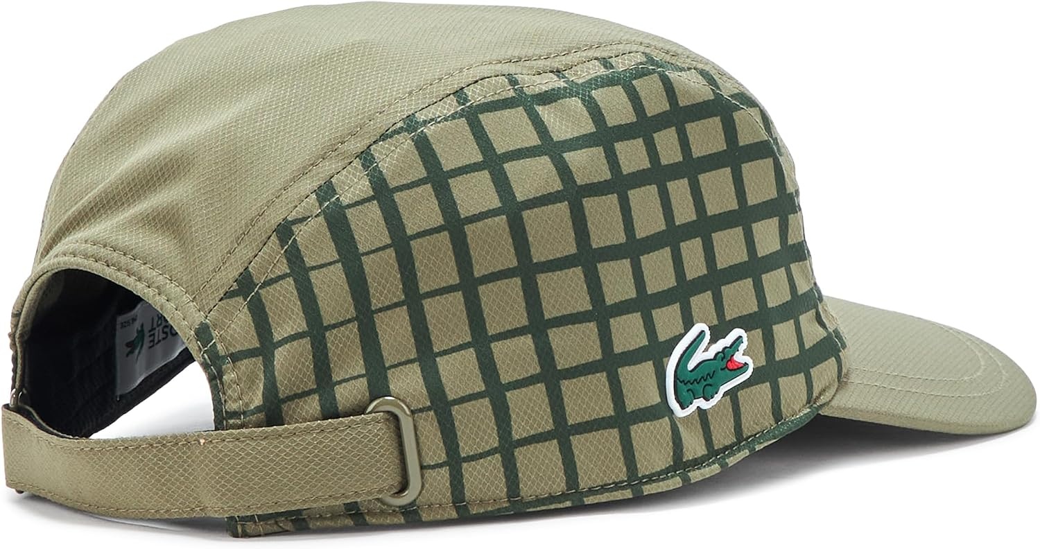 image:imageLacoste Unisex Adult Tennis Racket Inspired Print Baseball CapOlive