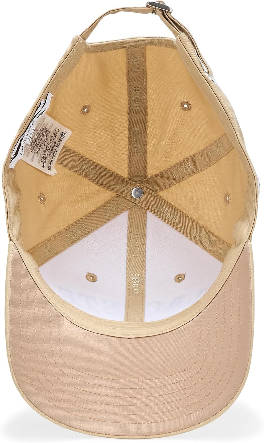 image:imageLacoste Unisex Adult Unisex Embroidered Baseball CapBeige