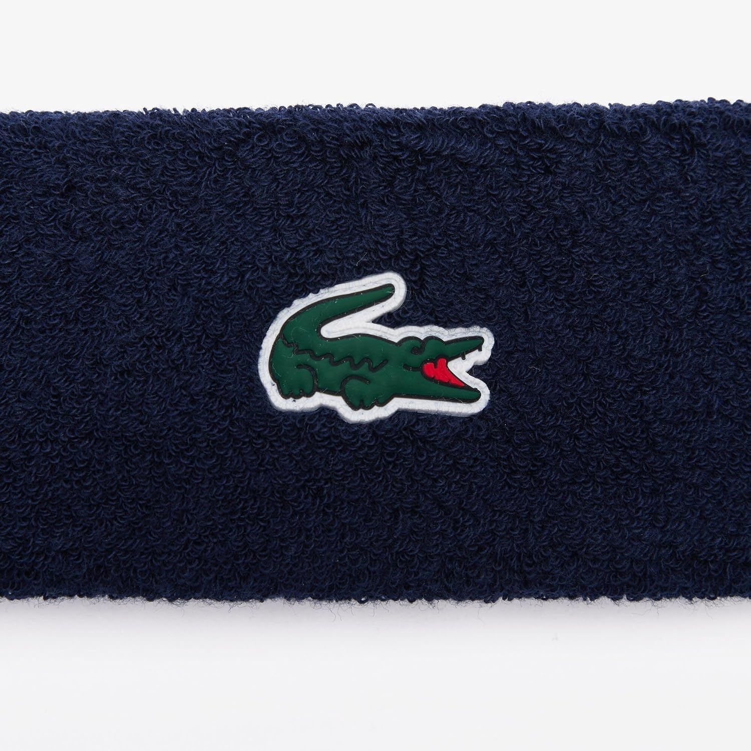image:imageLacoste Unisex Bouclette Jersey Tennis Headband One Size Navy Blue