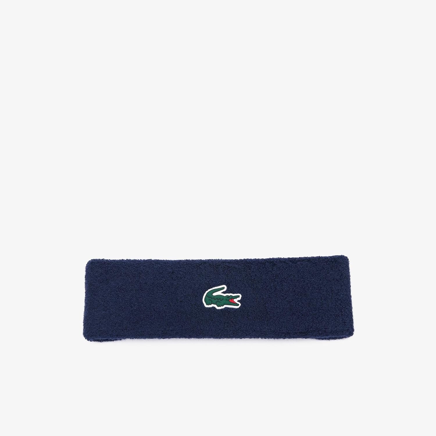 image:imageLacoste Unisex Bouclette Jersey Tennis Headband One Size Navy Blue