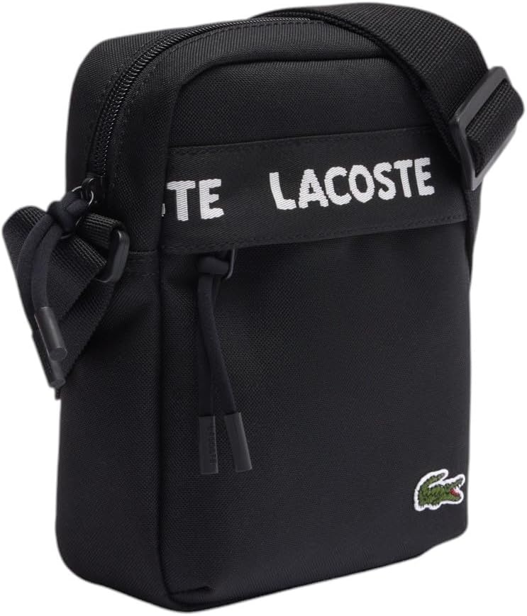 image:imageLacoste Unisex Neocroc Seasonal Crossbody BagTape Black